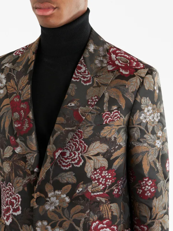 Floral on sale jacquard jacket