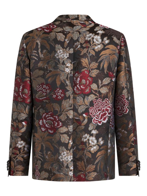 Floral deals jacquard jacket