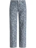 ETRO jacquard straight-leg jeans - Blue