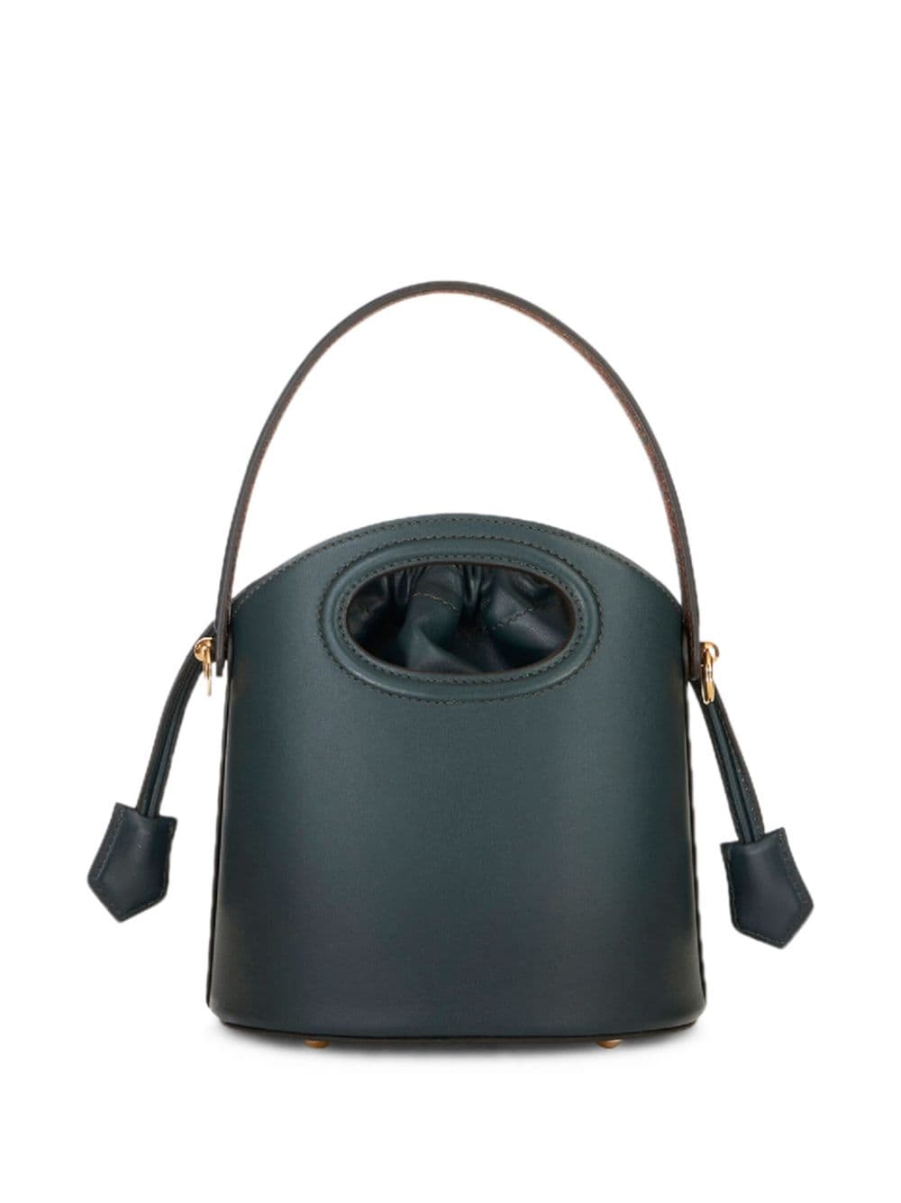 ETRO Saturno leren kleine bucket-tas Groen