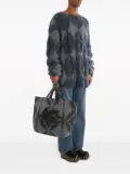 ETRO Pegaso-motif felted tote bag - Grey