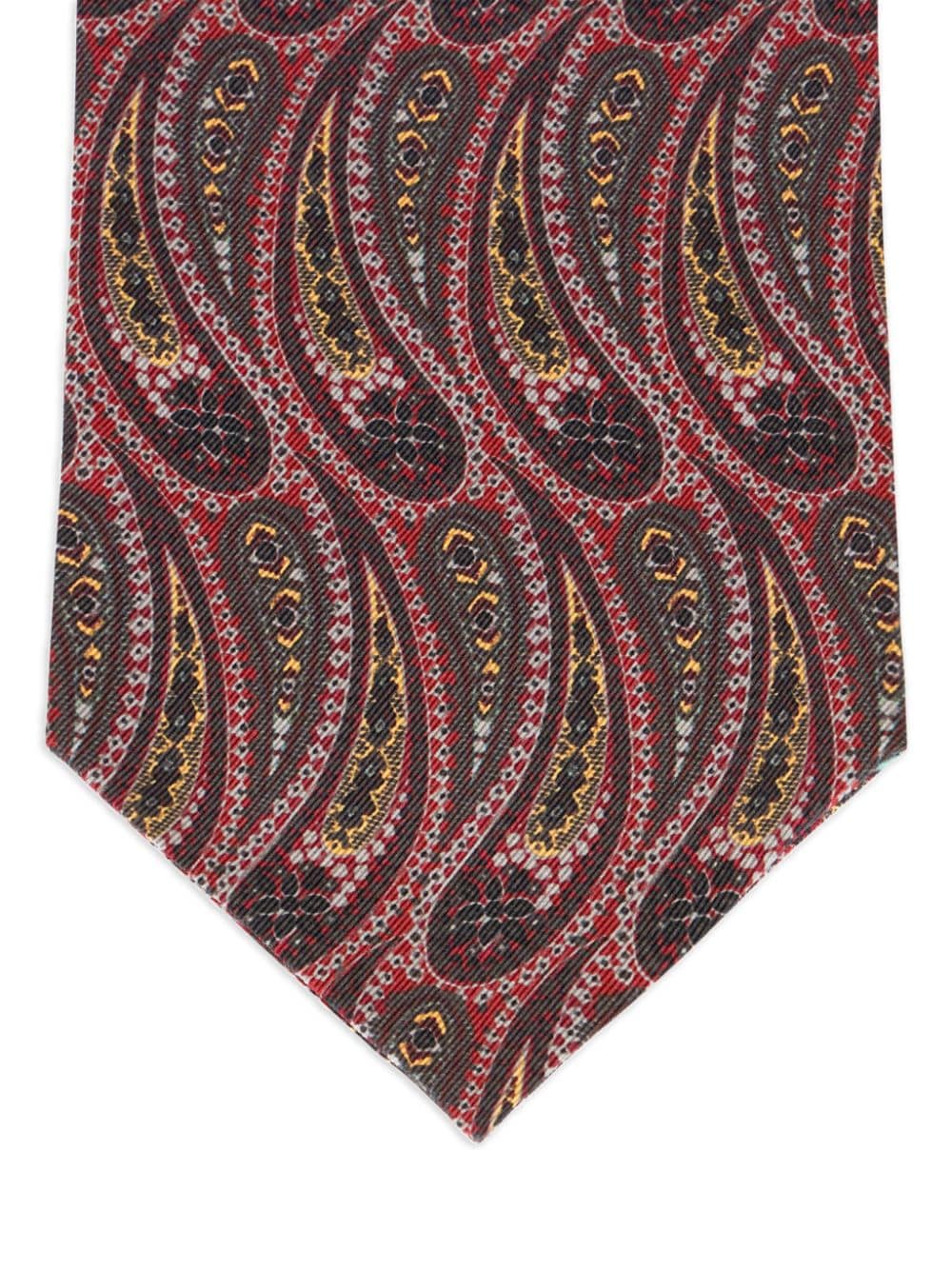 ETRO paisley-print silk tie - Rood