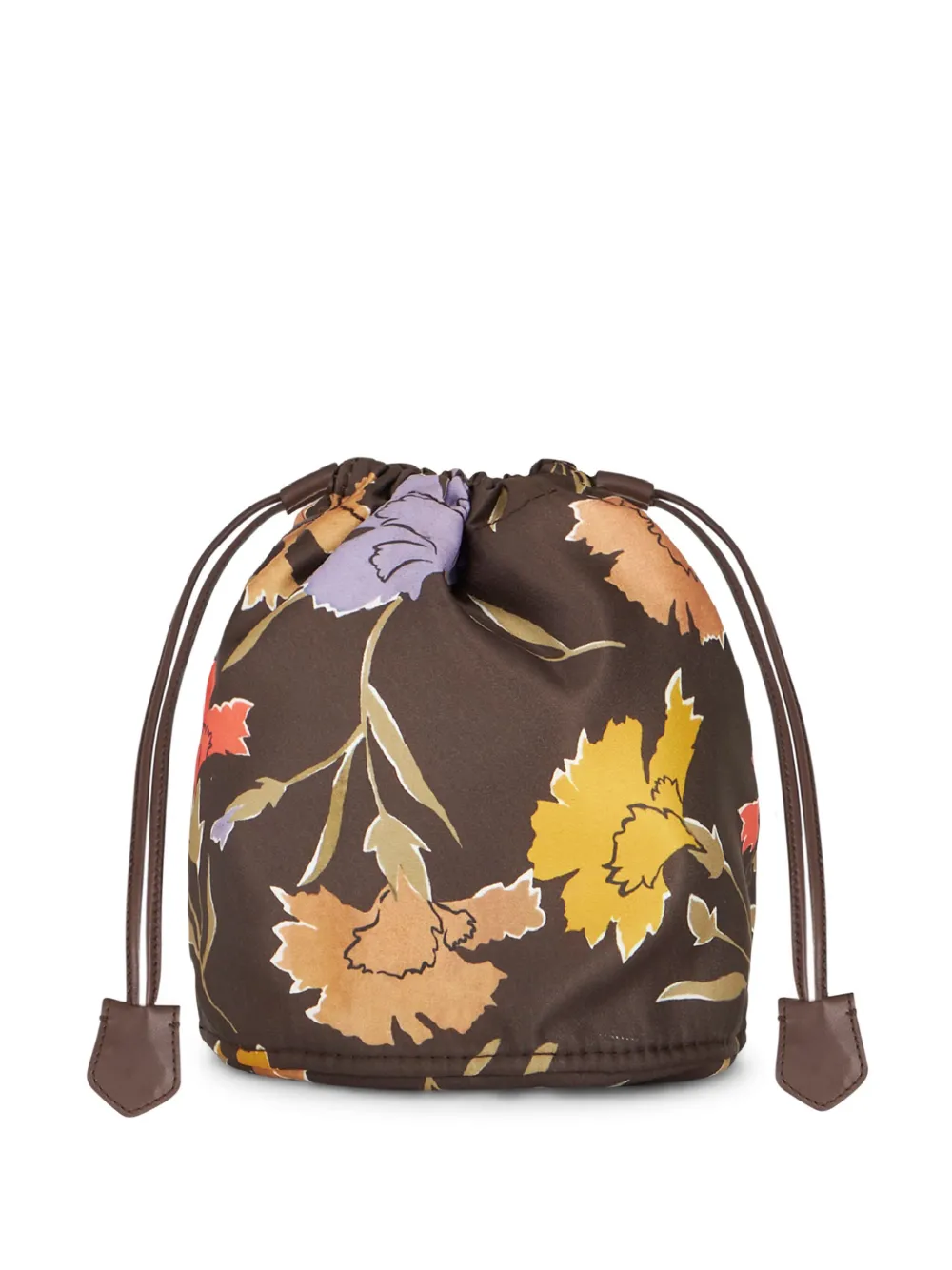ETRO floral-print drawstring pouch - Bruin