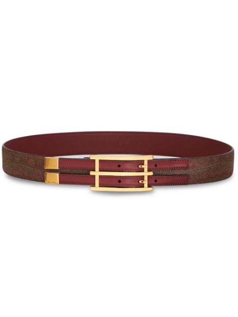 ETRO paisley-print leather belt