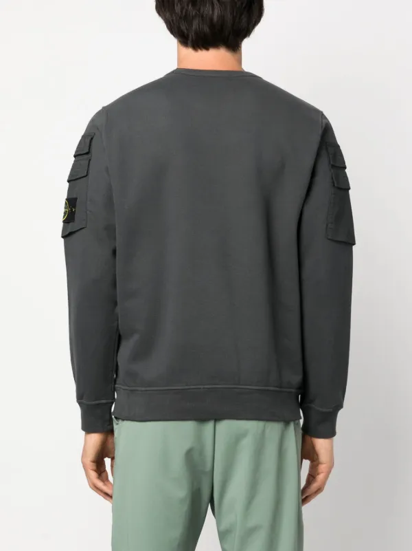 Stone island felpa girocollo store