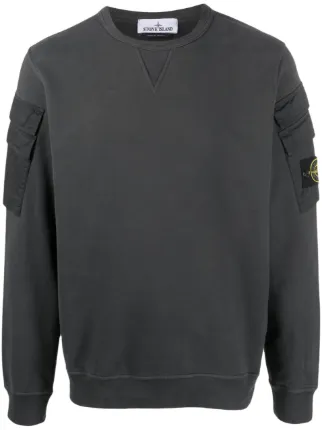 Stone island sweatshirt charcoal top