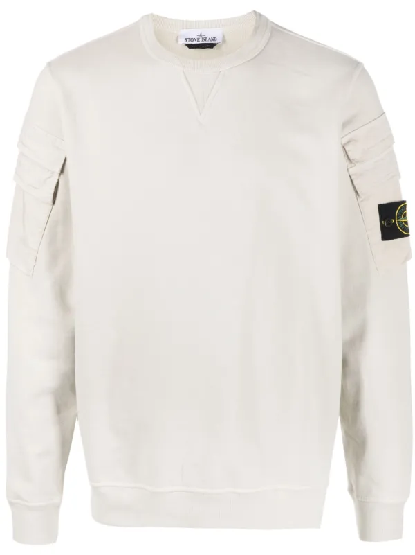 Stone Island Compass patch crew neck Sweatshirt Farfetch