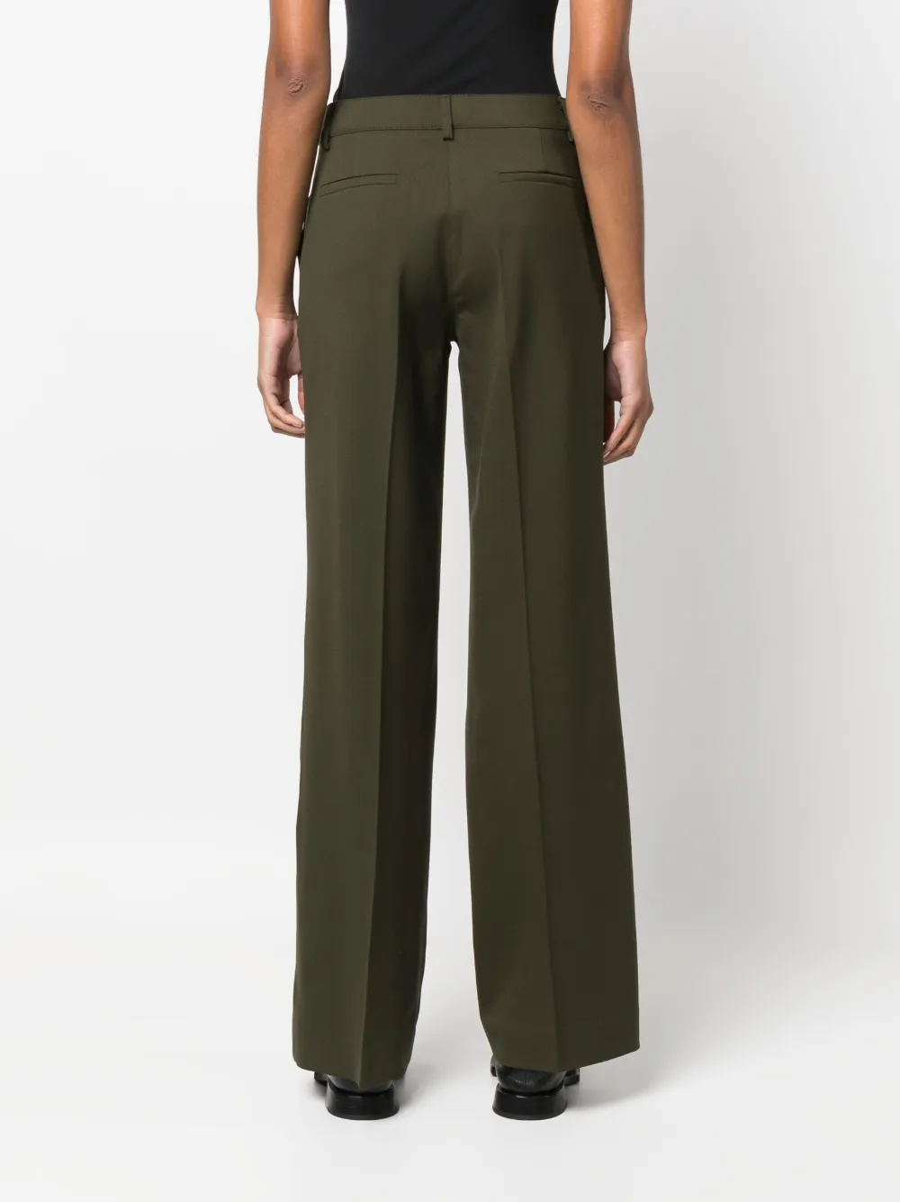 P.A.R.O.S.H. Pantalon met wijde pijpen Groen