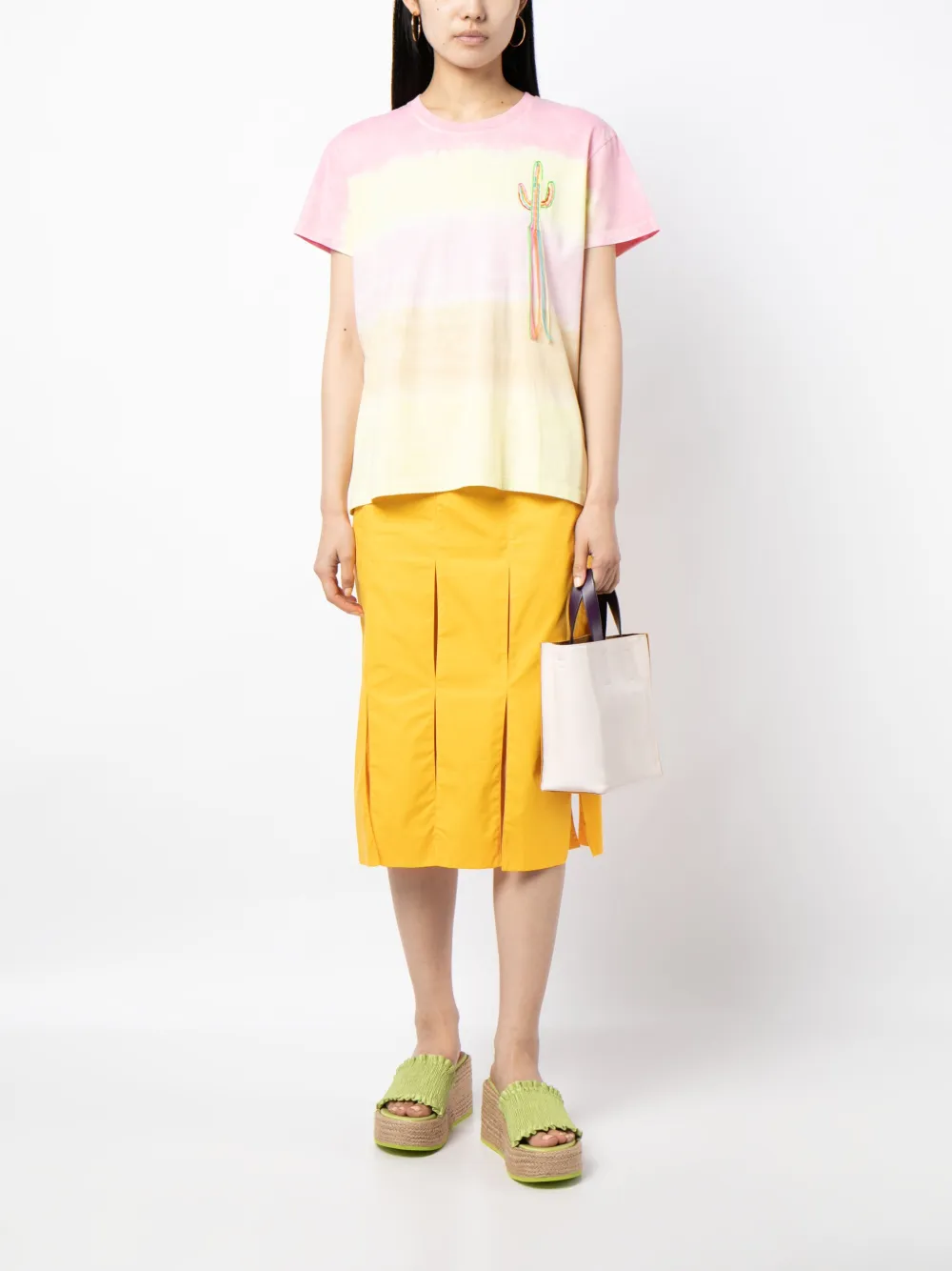 Mira Mikati T-shirt met geborduurd logo - Roze
