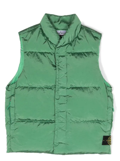 Stone Island Junior Compass-motif padded gilet