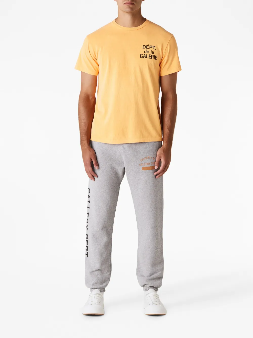 GALLERY DEPT. logo-print cotton T-shirt - Geel