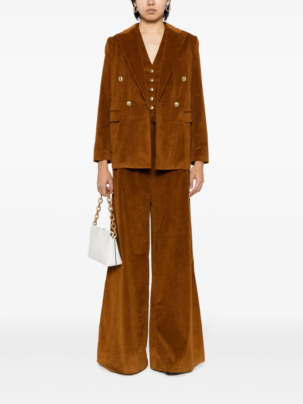 Rosetta Getty Blazer met dubbele rij knopen - Bruin