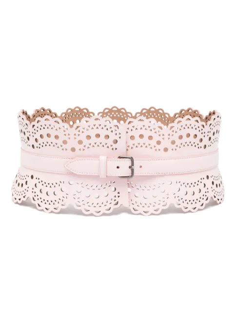 Alaïa Vienne 120mm leather belt