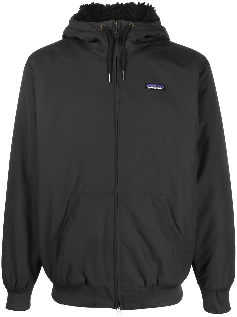 Patagonia Hoodie Isthumus Con Parche Del Logo Negro FARFETCH MX