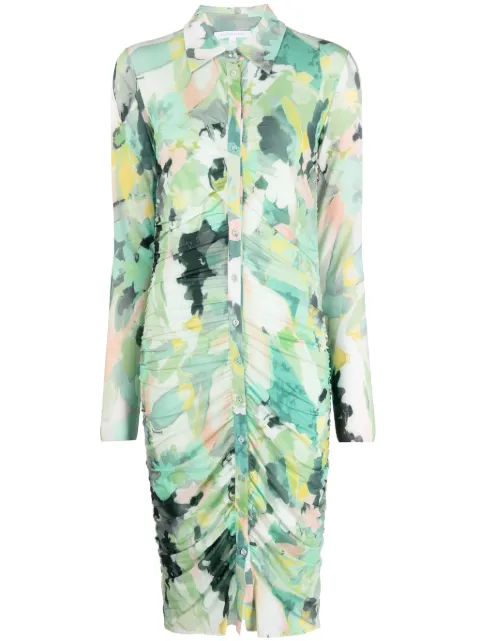 Patrizia Pepe gathering-detailing stretch dress 