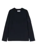 Stone Island Junior Compass-motif crew-neck jumper - Blue