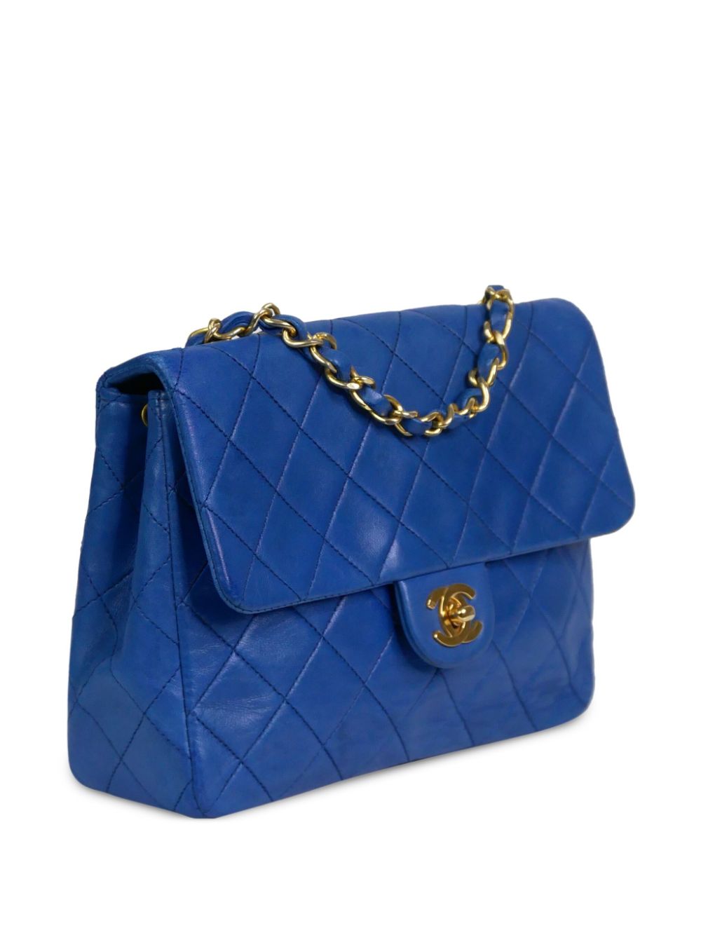 CHANEL Pre-Owned 1989-1991 schoudertas met overslag - Blauw