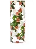 Seletti floral-print glass vase (20cmx50cm) - Neutrals