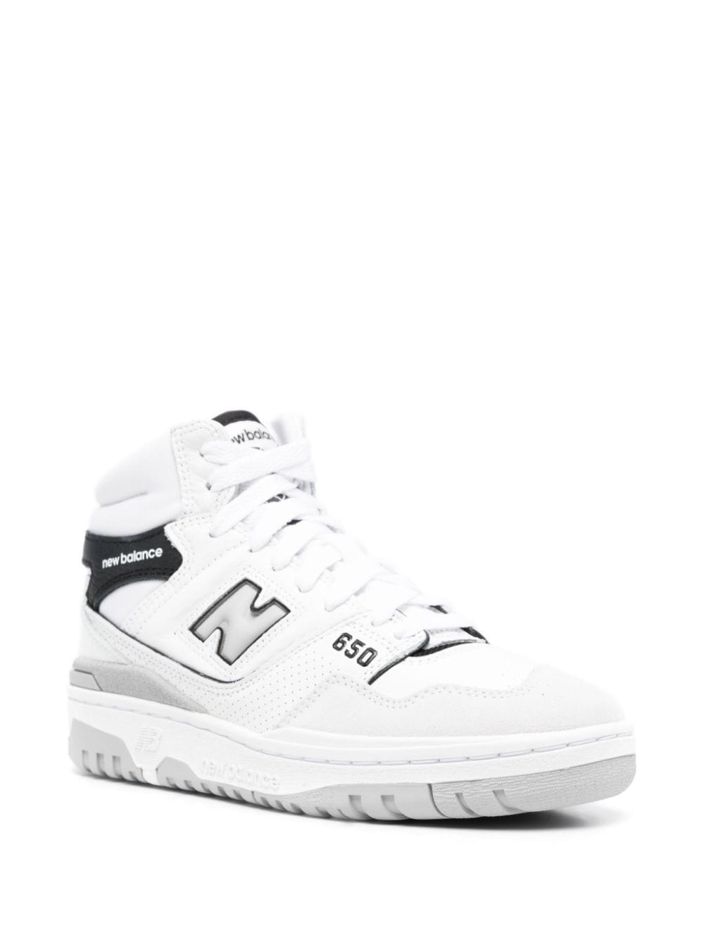 Shop New Balance 650 High-top Sneakers In White