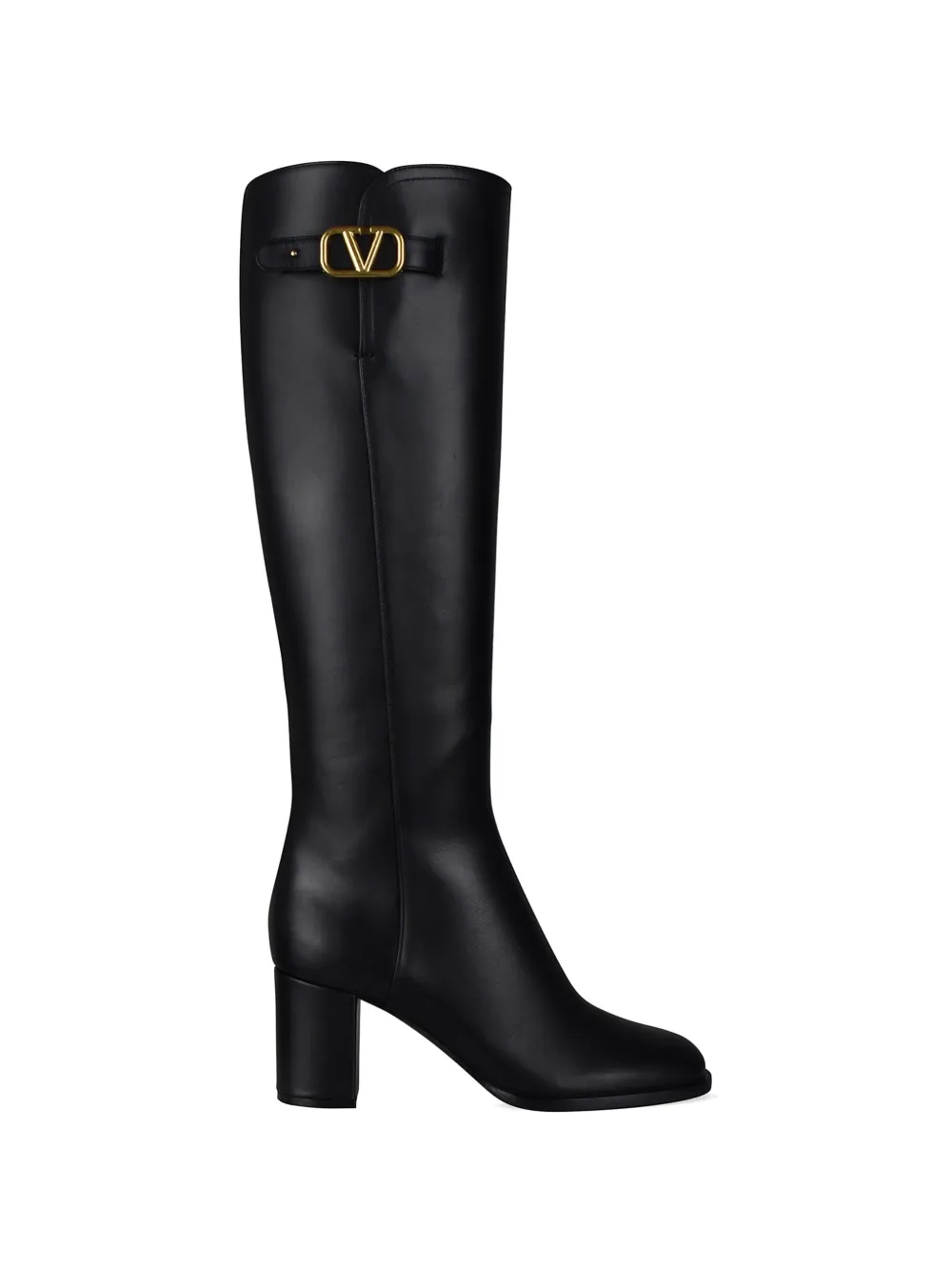 Valentino Garavani VLogo Signature knee-high Boots | Black | FARFETCH