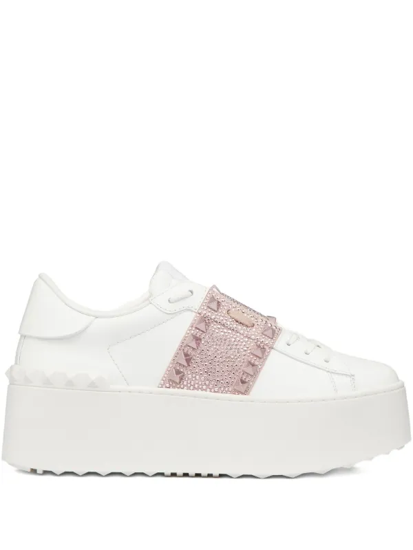 スニーカー VALENTINO GARAVANI Woman Sneakers White 6W2S0IG5NGG 0BO Untitled Open Sneaker for Woman in White | Valentino US