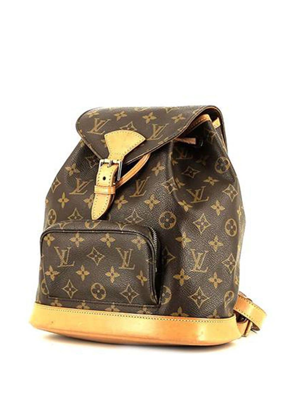 Pre-owned Louis Vuitton  Montsouris Backpack In Brown