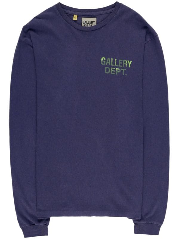 GALLERY DEPT. logo-print long-sleeve T-shirt - Farfetch