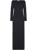 Rosetta Getty bardot neckline maxi dress - Black