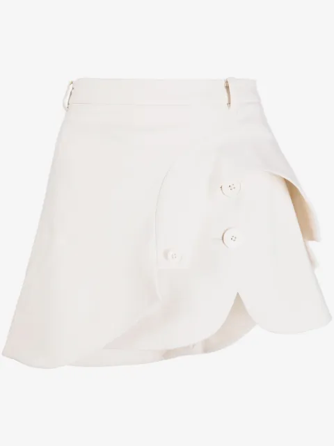 Monse high-waisted asymmetric layered skirt