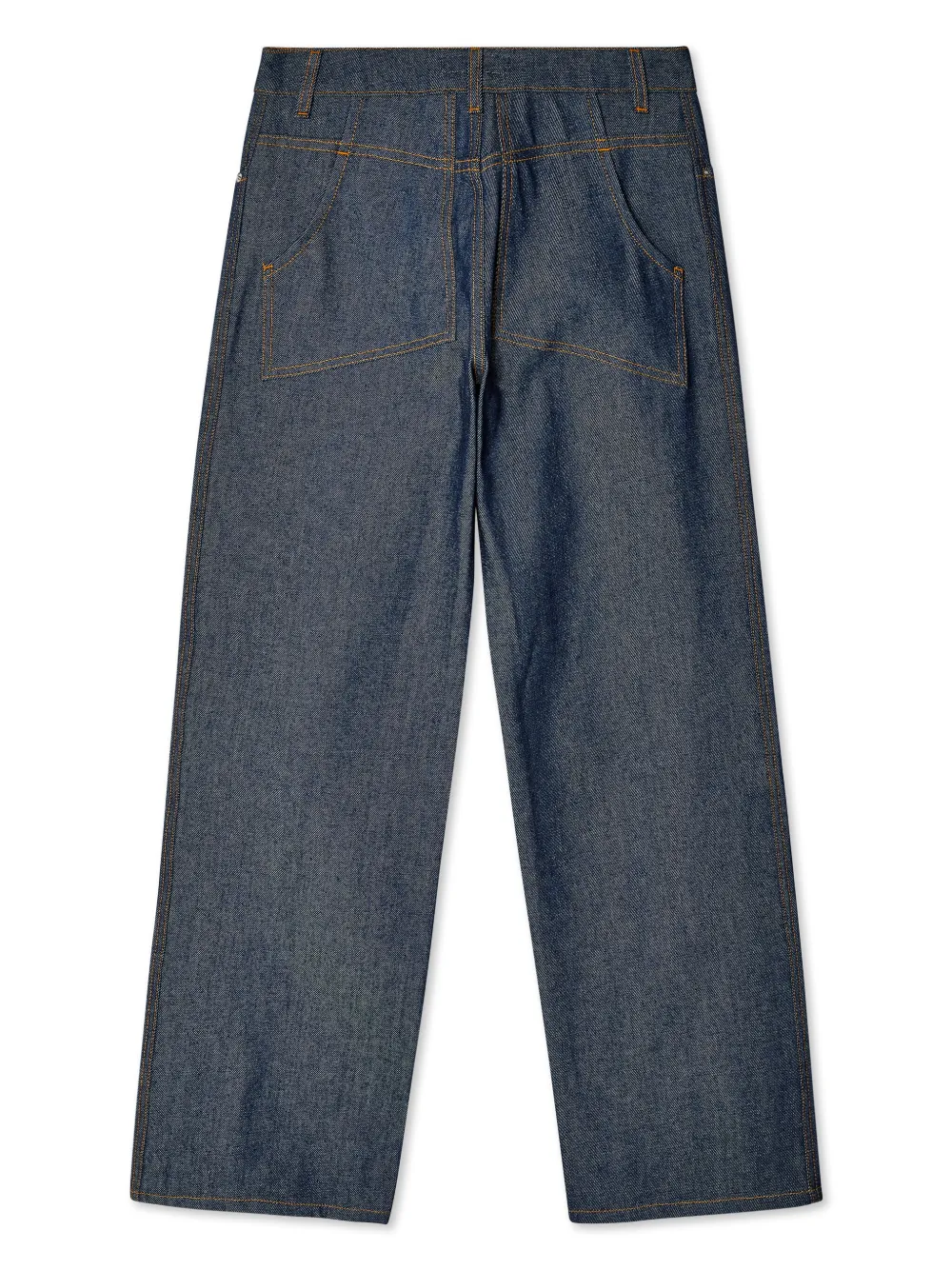 Eckhaus Latta mid-rise cotton jeans - Blauw