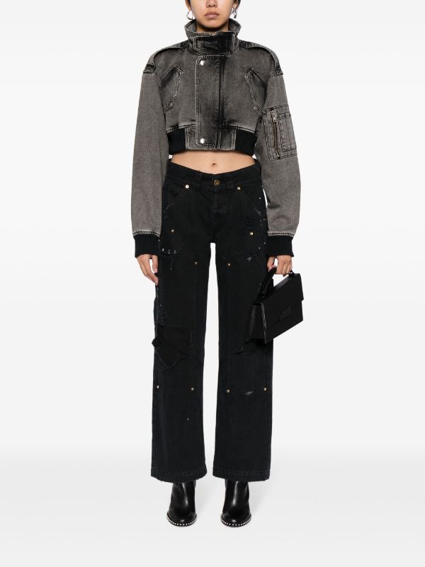 Vaquera drop-shoulder Cropped Jacket - Farfetch