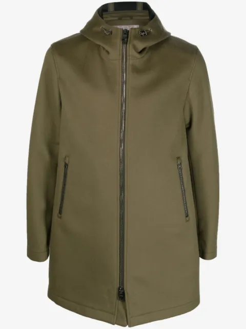Herno zip-up hooded coat