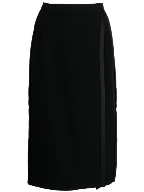 Dice Kayek overlapping-panel high-waist skirt