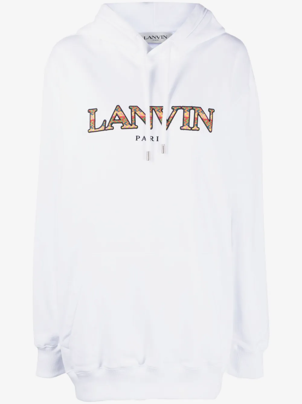 Lanvin 로고 자수 후디 | 화이트 | Image 1