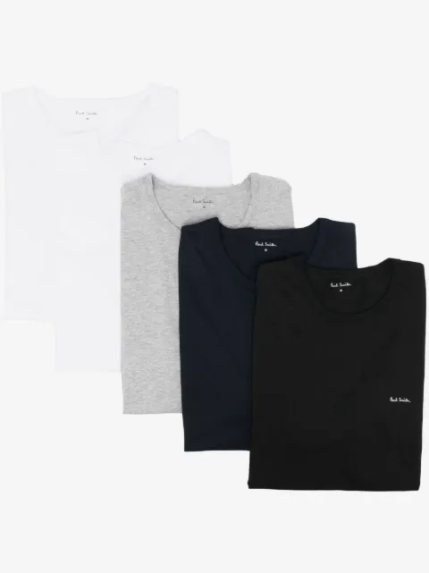 Paul Smith logo-print cotton T-shirt (pack of five)