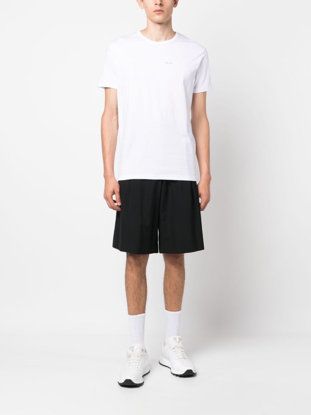 Paul Smith logo-print cotton T-shirt - Wit