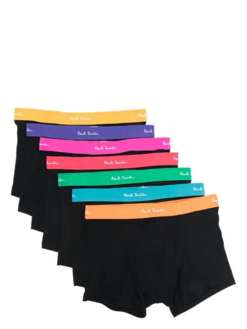 Paul Smith logo-waistband organic cotton boxers (pack of seven)