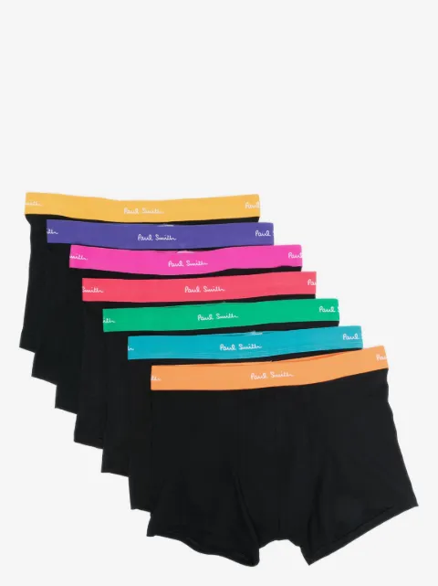 Paul Smith pack de siete bóxeres con logo en la pretina