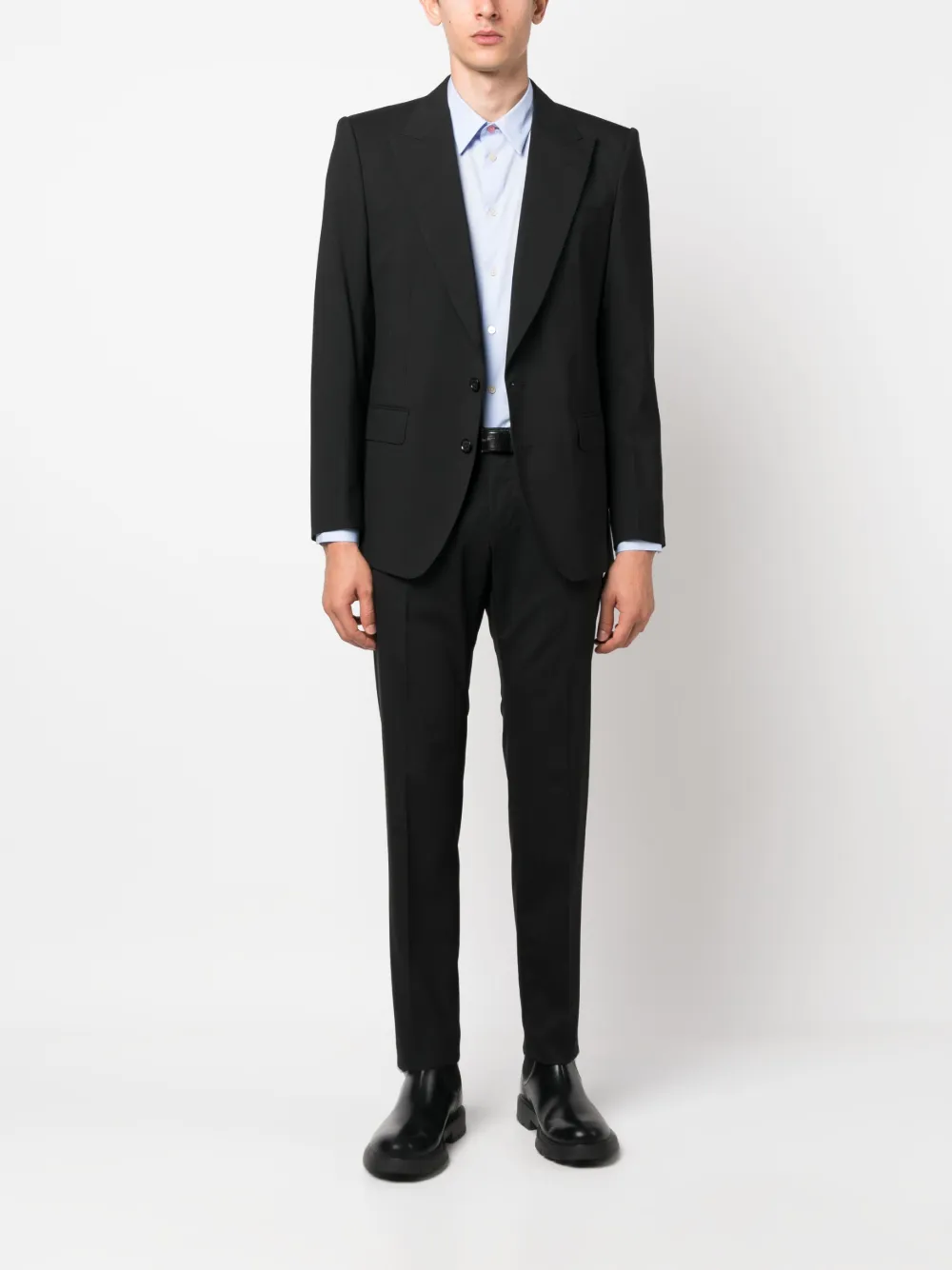 PS Paul Smith Overhemd met geborduurd logo - Blauw