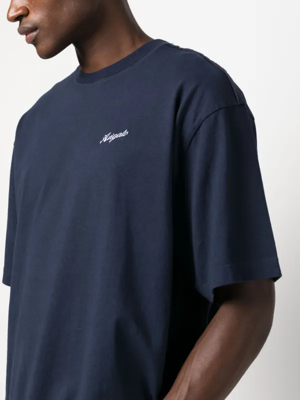 Axel Arigato logo-embroidered T-shirt Blue FARFETCH BH