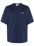 Axel Arigato logo-embroidered T-shirt - Blue