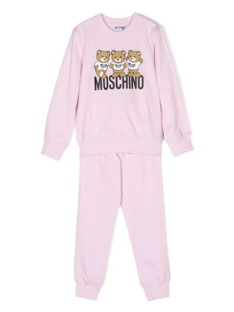 Moschino Kids logo-print cotton tracksuit (set of two)