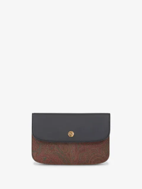 ETRO paisley-print leather wallet