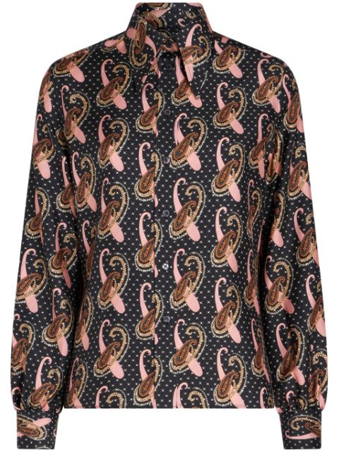 ETRO graphic-print silk shirt Women