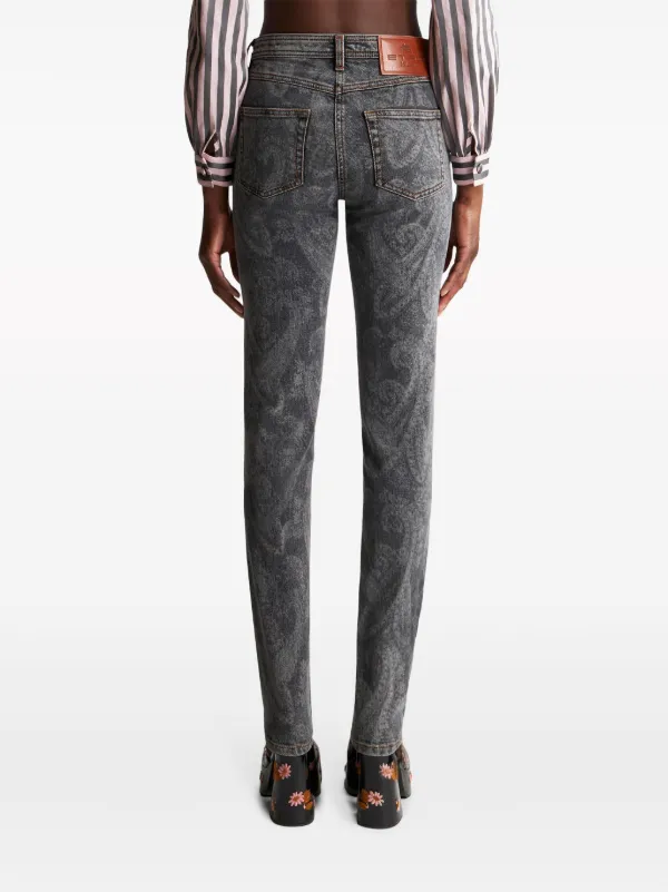 ETRO ペイズリー ミッドライズストレートジーンズ マルチカラー ETRO ペイズリー ミッドライズストレートジーンズ マルチカラー