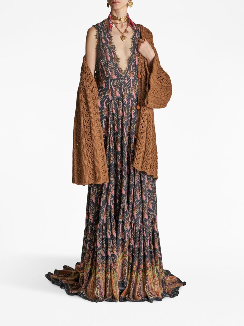 Image 2 of ETRO button-down wool cardi-coat