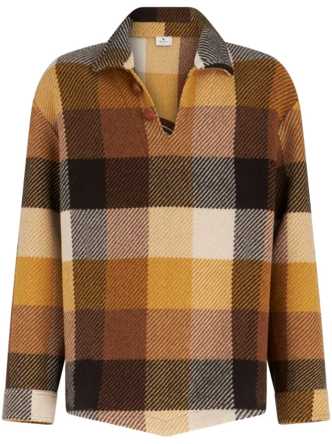 ETRO embroidered-Pegaso long-sleeved jumper