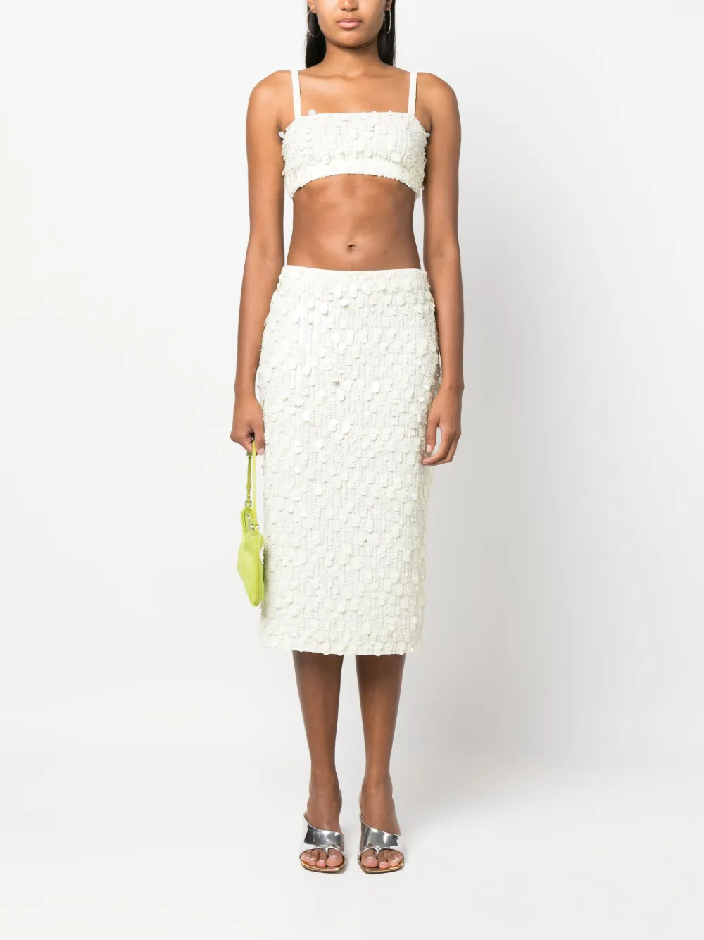 P.A.R.O.S.H. sequin-embellished crop top | Vests & Tank Tops | Image 2