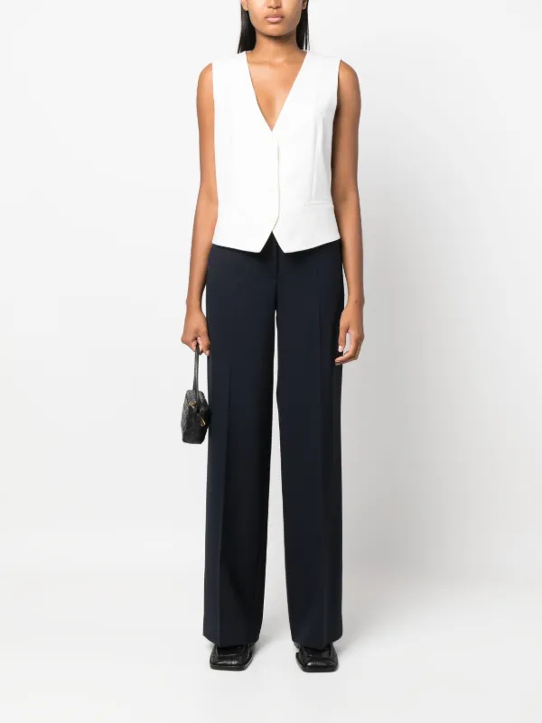 パンツ PAROSH Women Straight Pants LILIUXY24 D230131X012 Blue P.A.R.O.S.H. Liliuxy Trousers | Blue | FARFETCH
