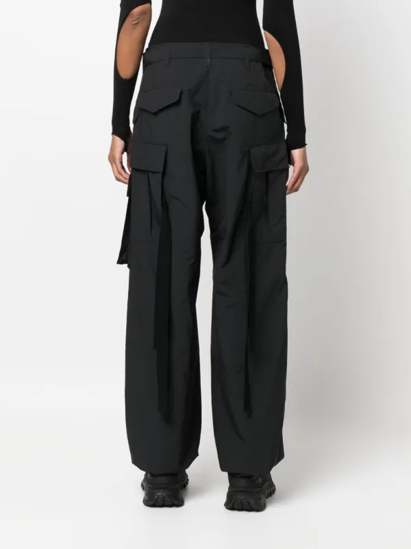 パンツ Sacai Black Wool Wide-Leg Pant sacai Wool Wide-leg Pant - Black | Garmentory